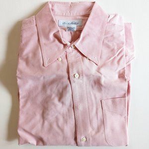 Sz 17.5-35 Brook Brothers Men's Long Sleeve Dress Shirt Pink